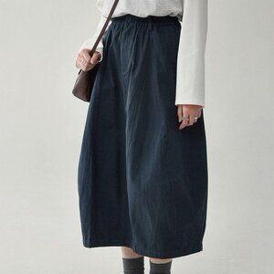 Brand New AMUU Cotton Balloon Skirt | Navy Size 6